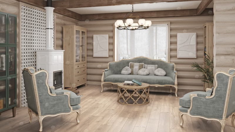 Кварц-виниловая плитка Alpine Floor Дуб Натуральный Eco 2-5