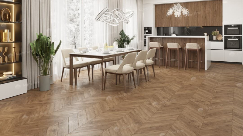 Виниловая плитка Alpine Floor Eco 20-10 Гевуина Chevron