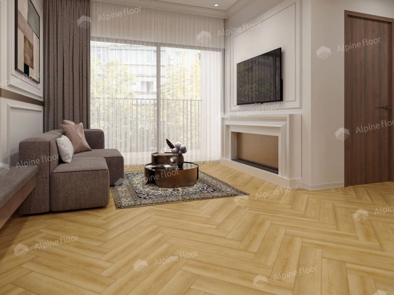 Кварц-виниловая плитка Alpine Floor Дуб Батейн Eco 13-29
