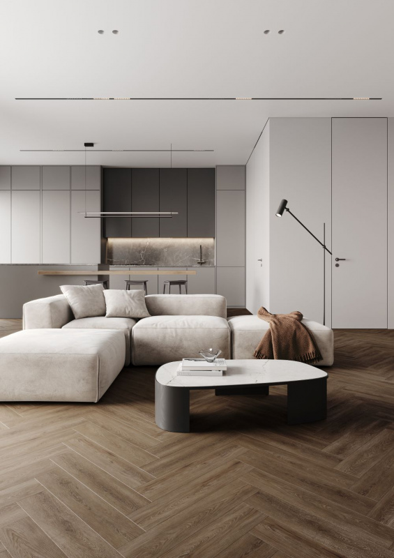 Кварц-виниловый ламинат Fargo Bevel Parquet 33-6191-8 Дуб Квебек