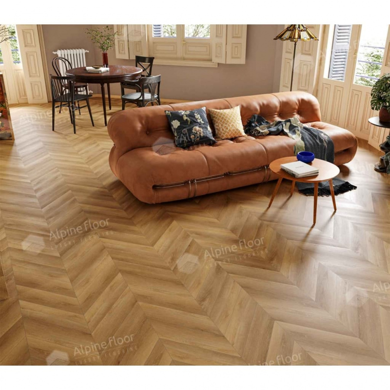 Кварц-виниловая плитка Alpine Floor Eco 18-18 Баварский Лес Chevron