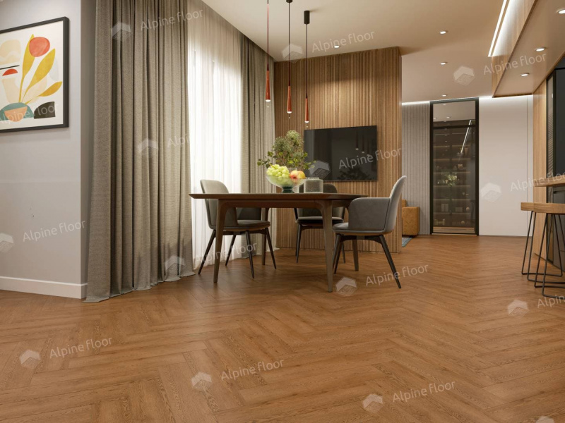 Кварц-виниловая плитка Alpine Floor Дуб Селена Eco 13-32