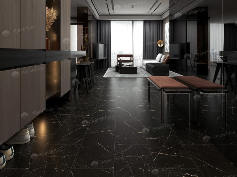 Кварц-виниловая плитка Alpine Floor Неро Eco 4-27