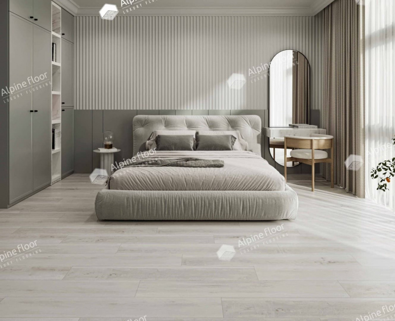 Виниловая плитка Alpine Floor Дуб Полярный Eco 3-19