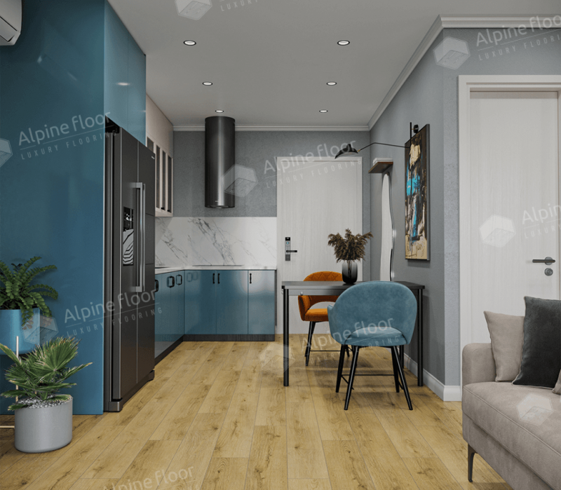 Кварц-виниловая плитка Alpine Floor Eco 24-7 Дуб Карте