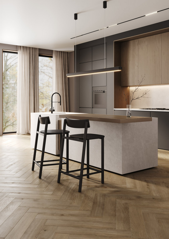 Кварц-виниловый ламинат Fargo Bevel Parquet 33-653-03 Дуб Майами