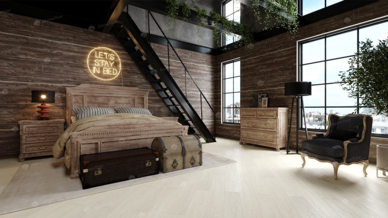 Кварц-виниловая плитка Alpine Floor Eco 134-7 Mc Дуб Арктик