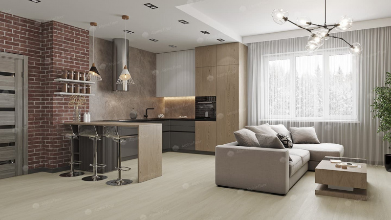 Кварц-виниловая плитка Alpine Floor Ленто Eco 14-5
