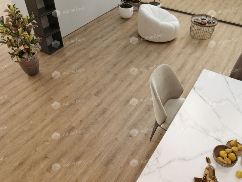 Кварц-виниловая плитка Alpine Floor Ларгетто Eco 14-301