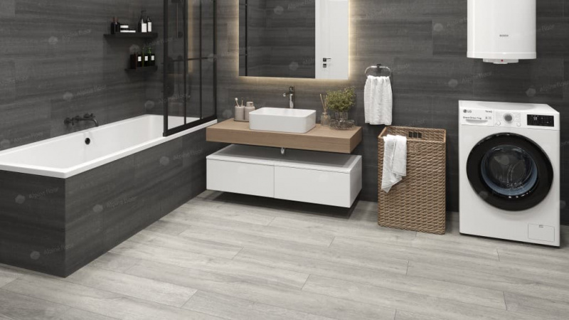 Кварц-виниловая плитка Alpine Floor Дуб Платина Eco 7-14 Aba