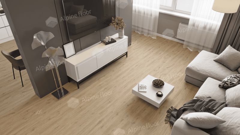 Кварц-виниловая плитка Alpine Floor Анданте Eco 14-1001