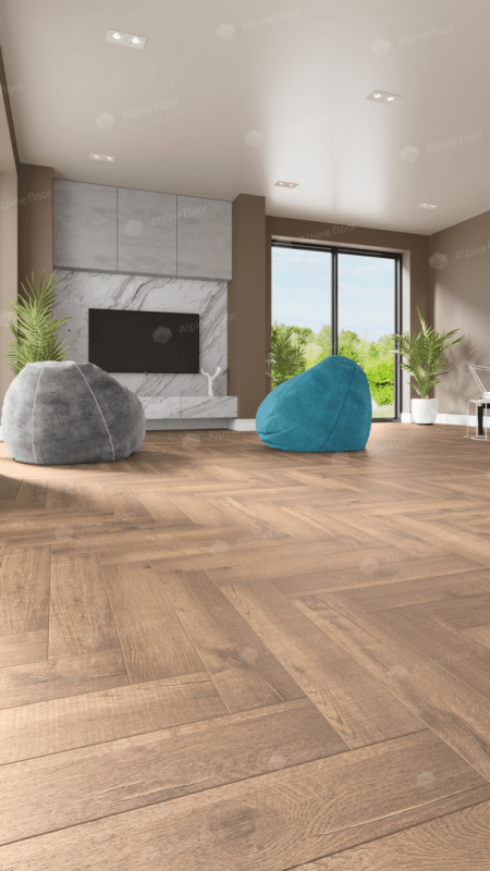 Кварц-виниловая плитка Alpine Floor Eco 19-2 Дуб Royal