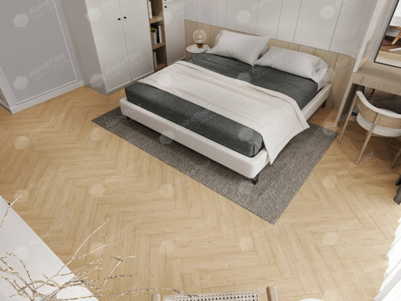 Кварц-виниловая плитка Alpine Floor Дуб Лесат Eco 13-26
