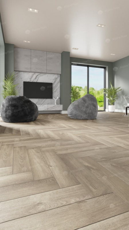 Кварц-виниловая плитка Alpine Floor Дуб Натуральный Отбеленый Eco 13-5