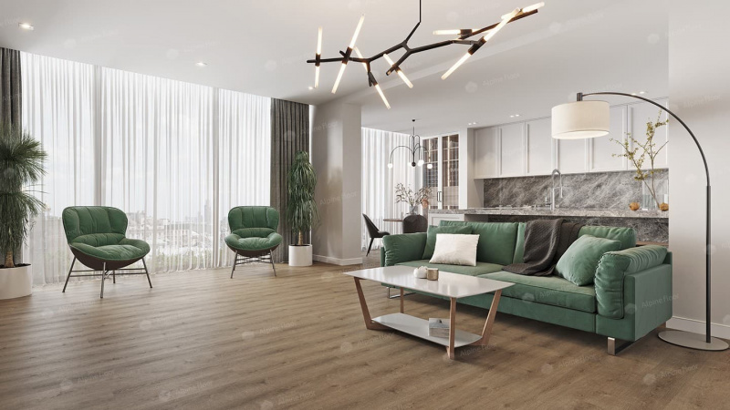 Кварц-виниловая плитка Alpine Floor Ларгетто Eco 14-3