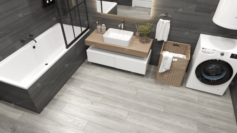 Кварц-виниловая плитка Alpine Floor Дуб Платина Eco 7-14 Aba