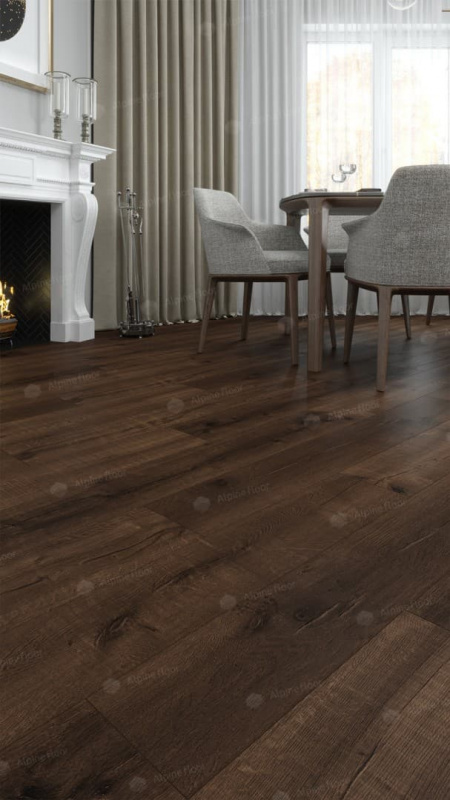 Кварц-виниловая плитка Alpine Floor Дуб Мокка Eco 2-2