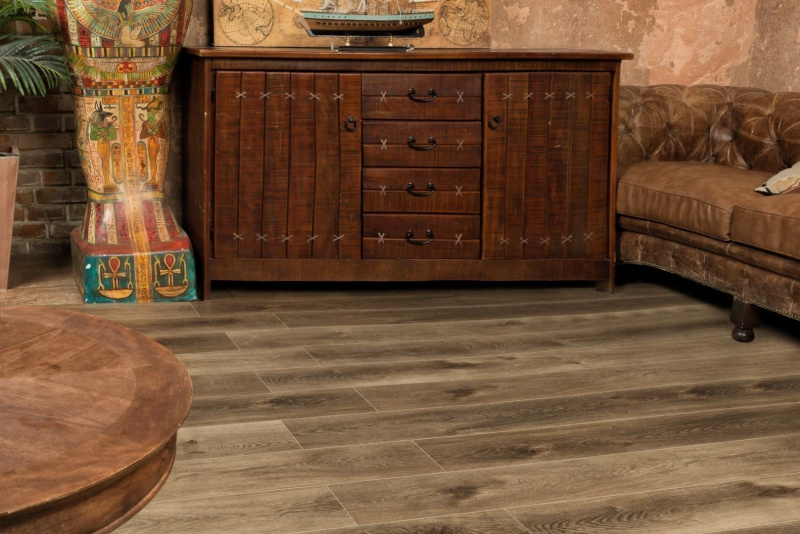 Кварц-виниловая плитка Alpine Floor Дуб Коричневый Eco 7-9 Aba