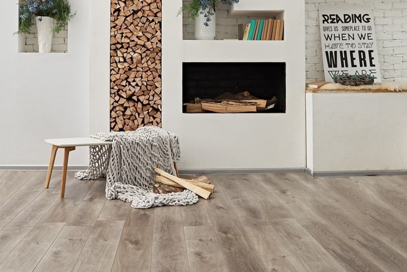 Кварц-виниловая плитка Alpine Floor Дуб Грей Дождливый Eco 7-4 Aba