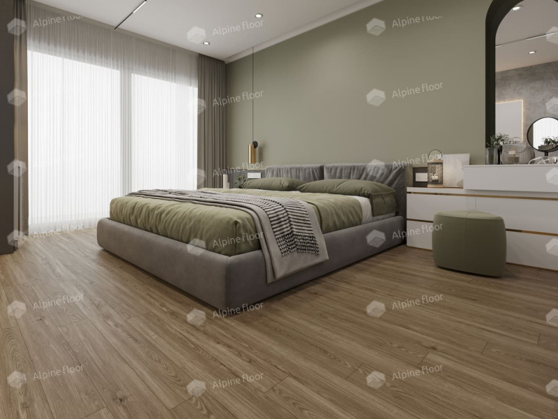 Кварц-виниловая плитка Alpine Floor Секвойя Рустикальная Есо 6-11 Lvt